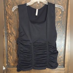NWT Last Tango Black Ruched Tank Top